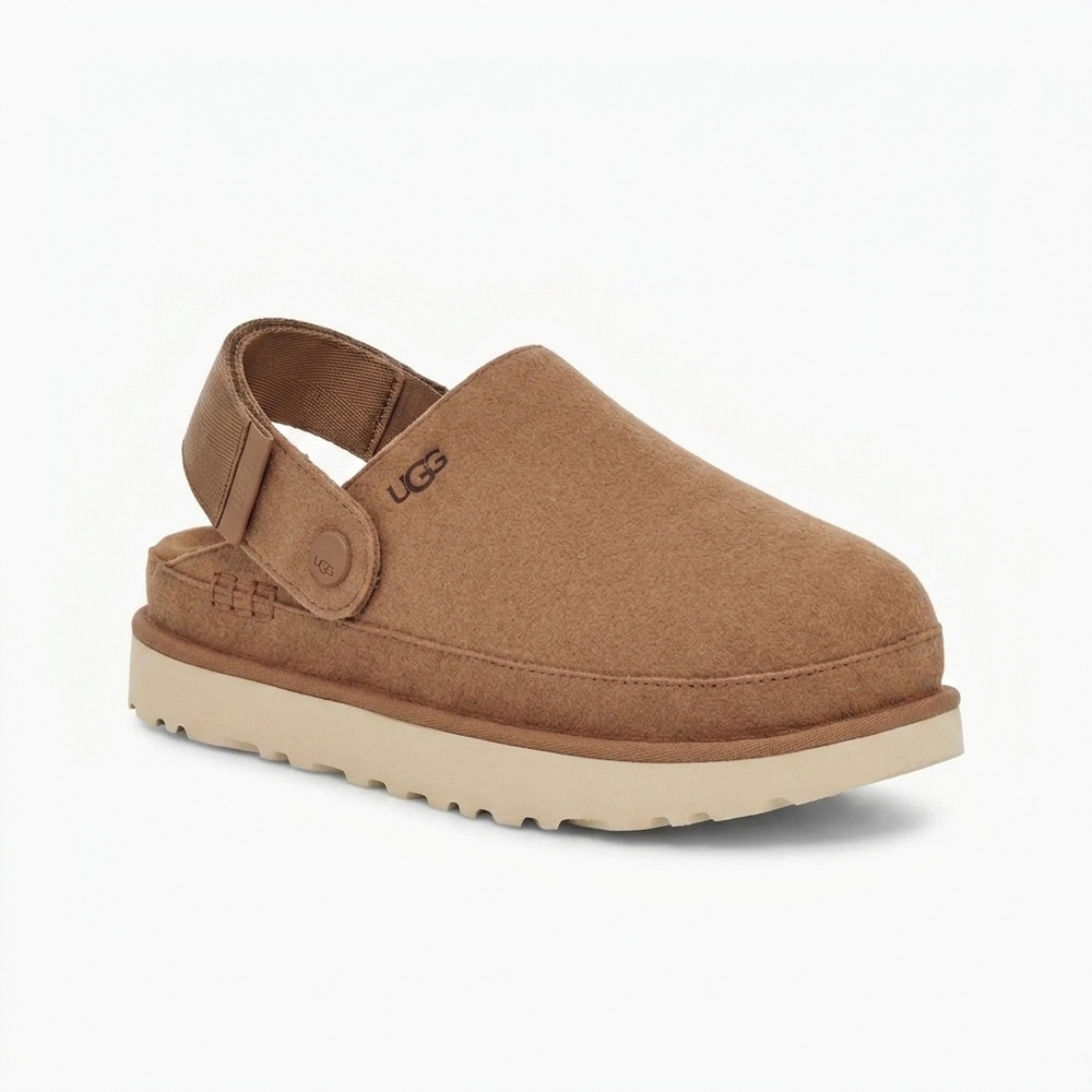 NEW UGG women's goldenstar clog in chestnut